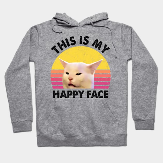 THIS IS MY HAPPY FACE Hoodie by JohnetteMcdonnell